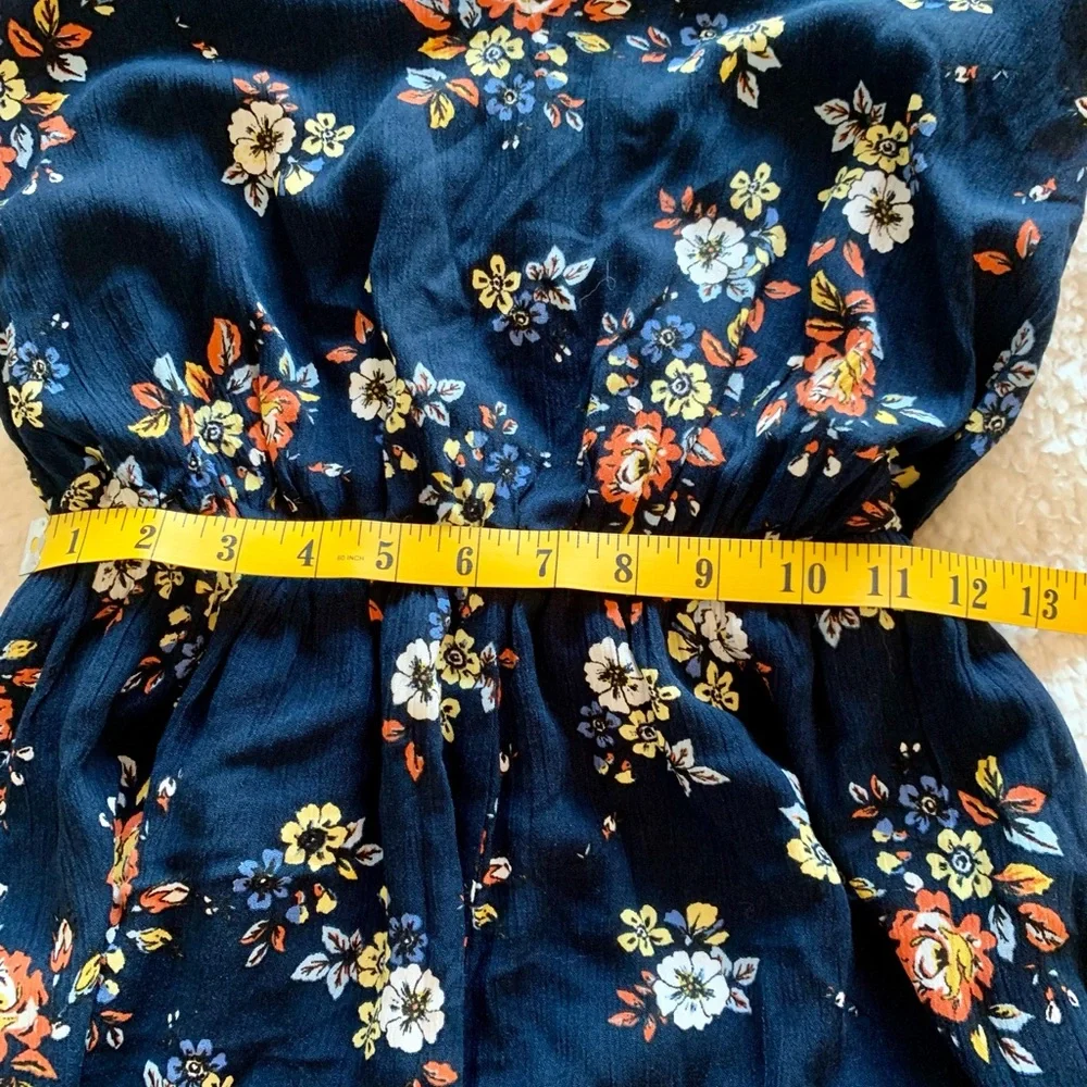 Floral Romper Navy Blue *Adorable* from One Clothing